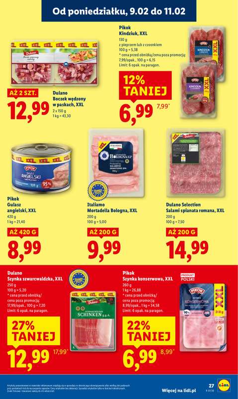 Lidl - gazetka promocyjna Oferta od poniedziałku od poniedziałku 09.02 do środy 11.02 - strona 27