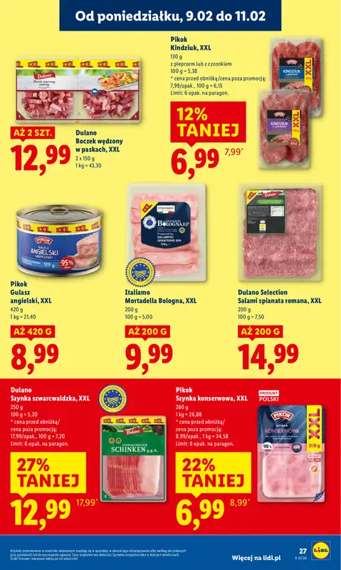 Lidl - gazetka promocyjna Oferta od poniedziałku od poniedziałku 09.02 do środy 11.02 - strona 27