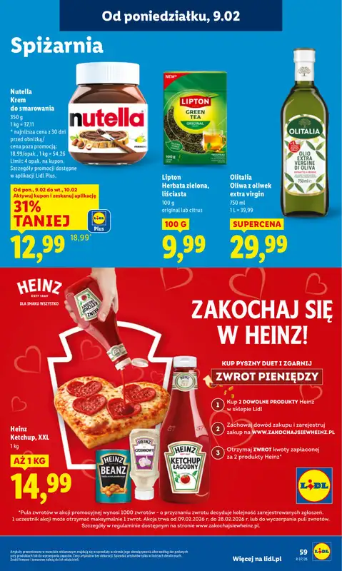 Lidl - gazetka promocyjna Oferta od poniedziałku od poniedziałku 09.02 do środy 11.02 - strona 59