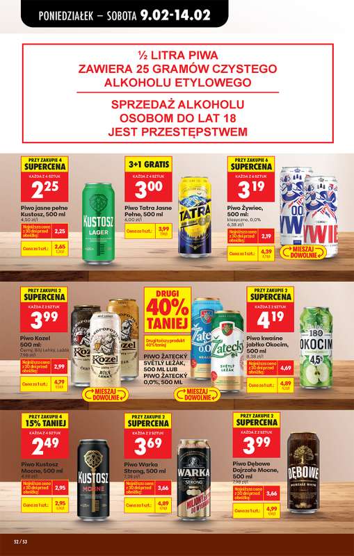 Biedronka - gazetka promocyjna Od poniedziałku, Z ladą tradycyjną od poniedziałku 09.02 do niedzieli 15.02 - strona 64