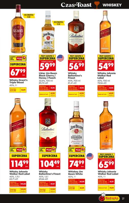 Biedronka - gazetka promocyjna Czas na Toast! od poniedziałku 09.02 do soboty 21.02 - strona 31