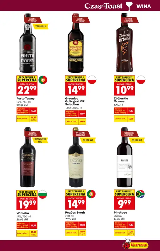 Biedronka - gazetka promocyjna Czas na Toast! od poniedziałku 09.02 do soboty 21.02 - strona 19