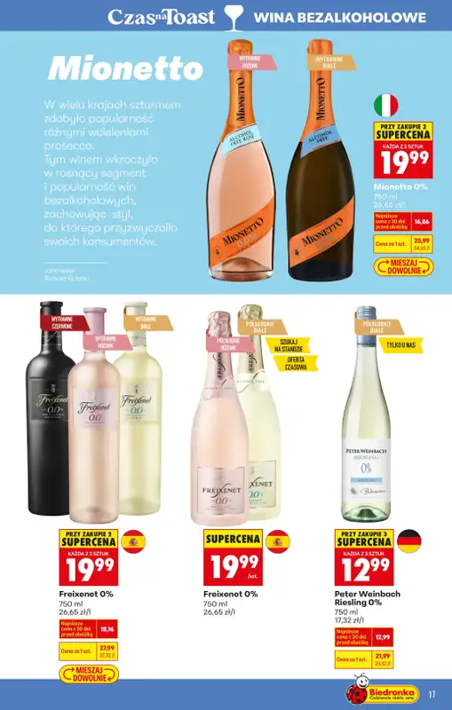 Biedronka - gazetka promocyjna Czas na Toast! od poniedziałku 09.02 do soboty 21.02 - strona 21