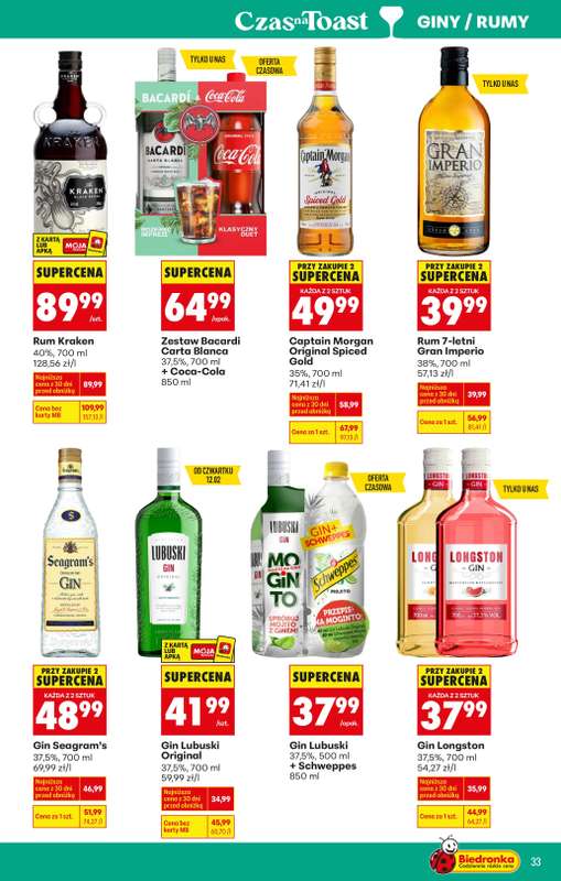 Biedronka - gazetka promocyjna Czas na Toast! od poniedziałku 09.02 do soboty 21.02 - strona 37