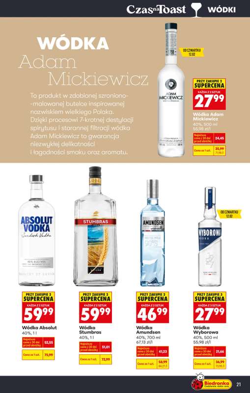 Biedronka - gazetka promocyjna Czas na Toast! od poniedziałku 09.02 do soboty 21.02 - strona 25