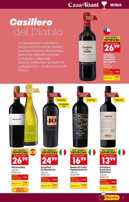 Biedronka - gazetka promocyjna Czas na Toast! od poniedziałku 09.02 do soboty 21.02 - strona 3