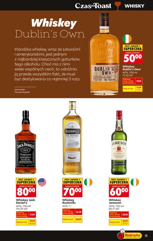 Biedronka - gazetka promocyjna Czas na Toast! od poniedziałku 09.02 do soboty 21.02 - strona 29