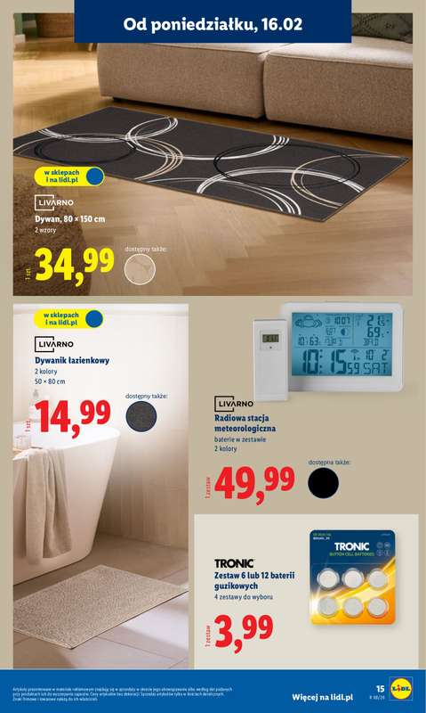 Lidl - gazetka promocyjna Katalog od poniedziałku 16.02 do soboty 21.02 - strona 15