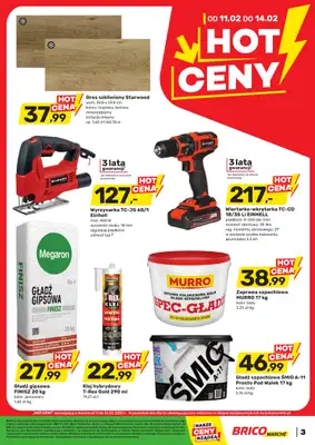 Bricomarche - gazetka promocyjna Hot ceny od środy 11.02 do soboty 14.02 - strona 3