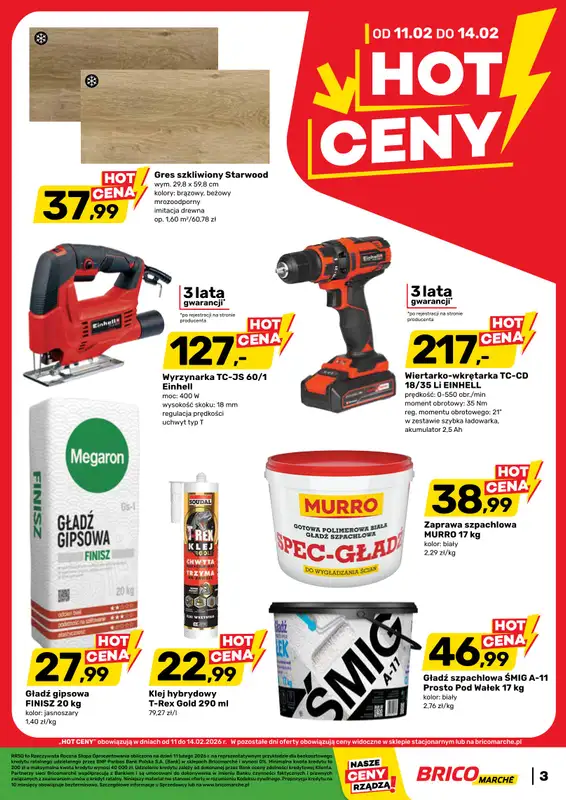 Bricomarche - gazetka promocyjna Gazetka od środy 11.02 do soboty 21.02 - strona 3