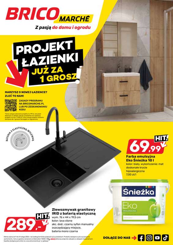 Bricomarche - gazetka promocyjna Gazetka  do soboty 21.02