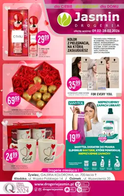Drogerie Jasmin - gazetka promocyjna Gazetka od poniedziałku 09.02 do soboty 28.02