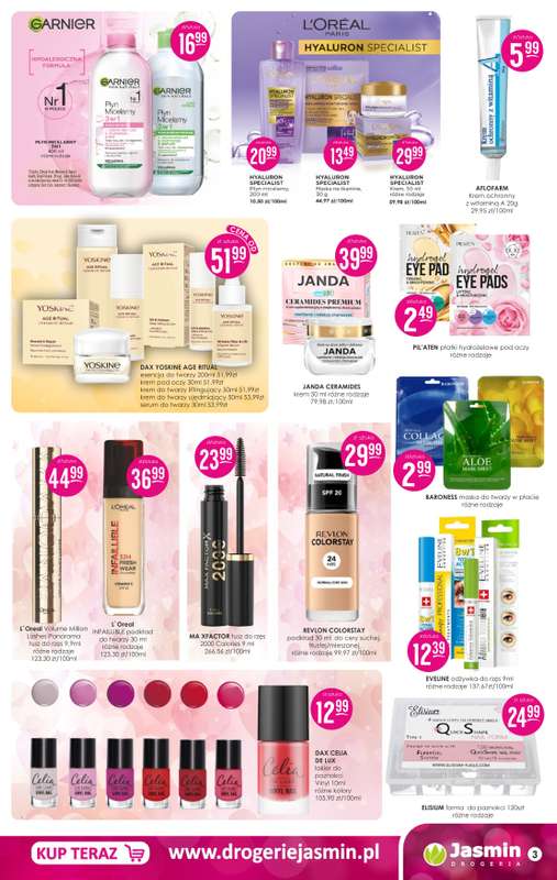 Drogerie Jasmin - gazetka promocyjna Gazetka od poniedziałku 09.02 do soboty 28.02 - strona 3