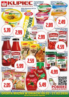 Kupiec - gazetka promocyjna Oferta plakatowa od poniedziałku 09.02 do soboty 21.02