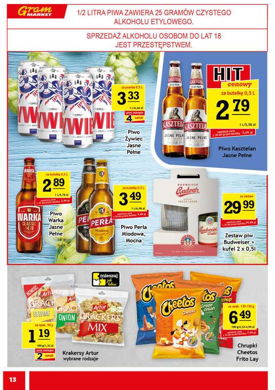 Gram Market - gazetka promocyjna Gazetka od środy 11.02 do wtorku 17.02 - strona 13