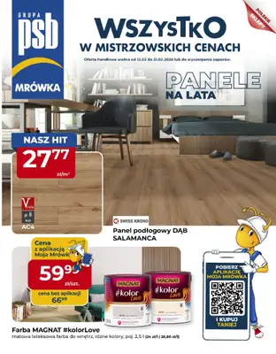 PSB Mrówka - gazetka promocyjna Gazetka od czwartku 12.02 do soboty 21.02