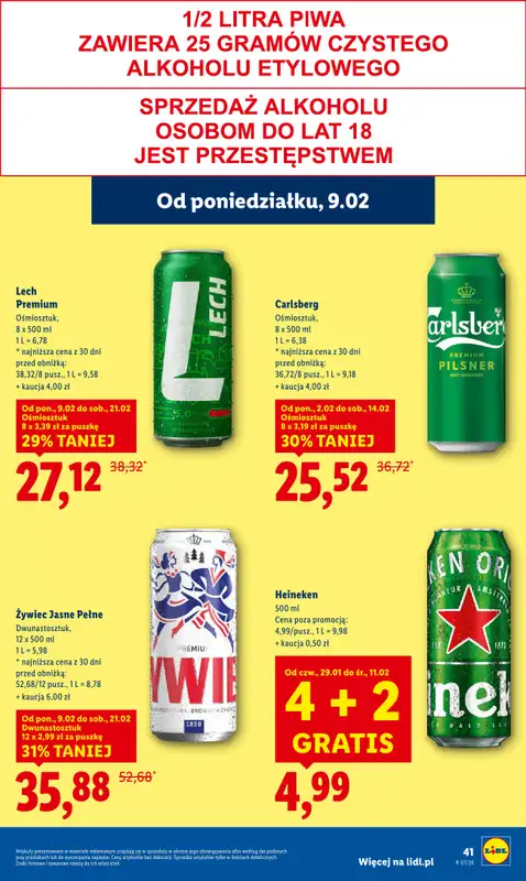 Lidl - gazetka promocyjna Oferta od poniedziałku od poniedziałku 09.02 do środy 11.02 - strona 41