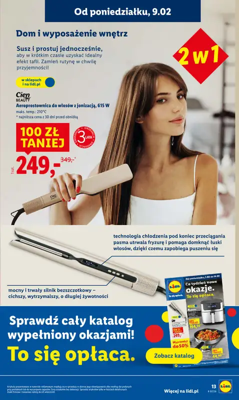 Lidl - gazetka promocyjna Oferta od poniedziałku od poniedziałku 09.02 do środy 11.02 - strona 13