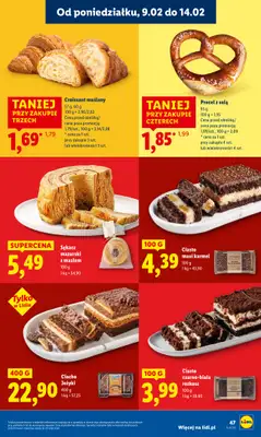 Lidl - gazetka promocyjna Oferta od poniedziałku od poniedziałku 09.02 do środy 11.02 - strona 47