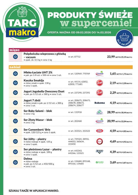 Makro - gazetka promocyjna Targ MAKRO - oferta świeża w super cenach! od poniedziałku 09.02 do soboty 14.02 - strona 7
