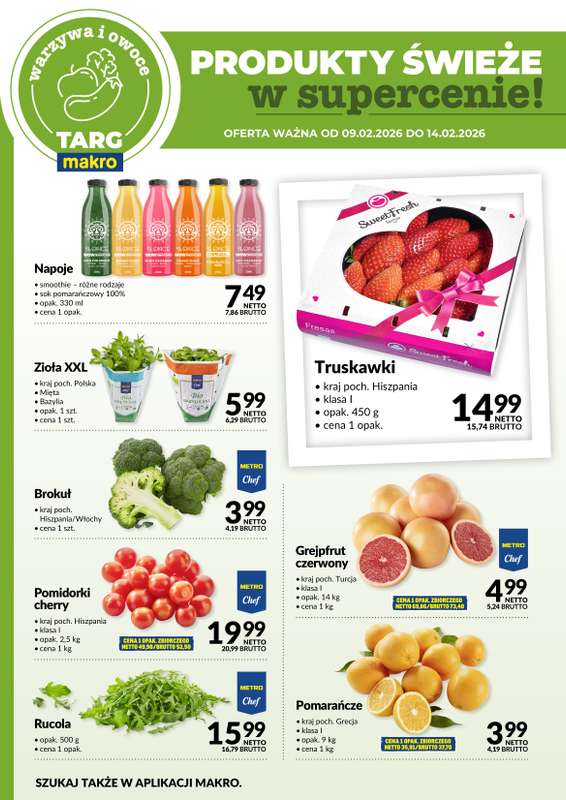 Makro - gazetka promocyjna Targ MAKRO - oferta świeża w super cenach! od poniedziałku 09.02 do soboty 14.02 - strona 5