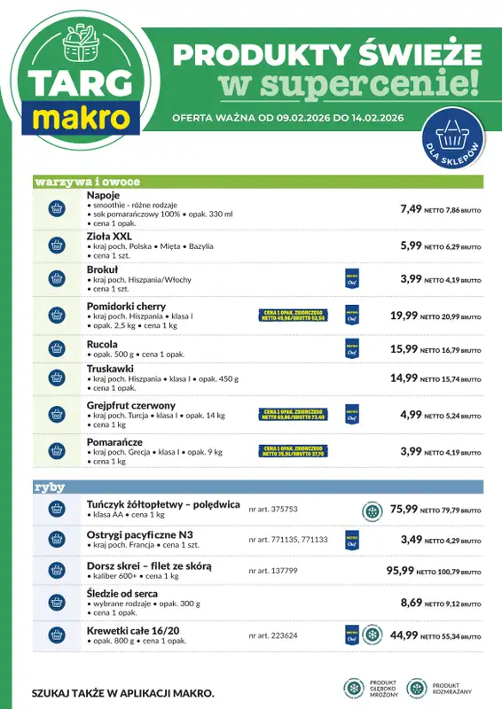 Makro - gazetka promocyjna Targ MAKRO - oferta świeża w super cenach! od poniedziałku 09.02 do soboty 14.02 - strona 6