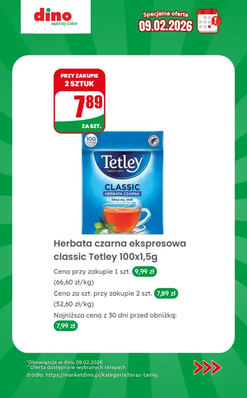 Dino - gazetka promocyjna Specjalna oferta na 09.02.2026 - promocje spoza gazetki od poniedziałku 09.02 do poniedziałku 09.02 - strona 10