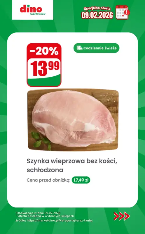 Dino - gazetka promocyjna Specjalna oferta na 09.02.2026 - promocje spoza gazetki od poniedziałku 09.02 do poniedziałku 09.02 - strona 3