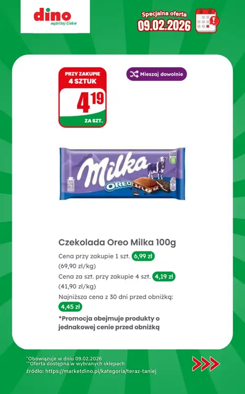 Dino - gazetka promocyjna Specjalna oferta na 09.02.2026 - promocje spoza gazetki od poniedziałku 09.02 do poniedziałku 09.02 - strona 9