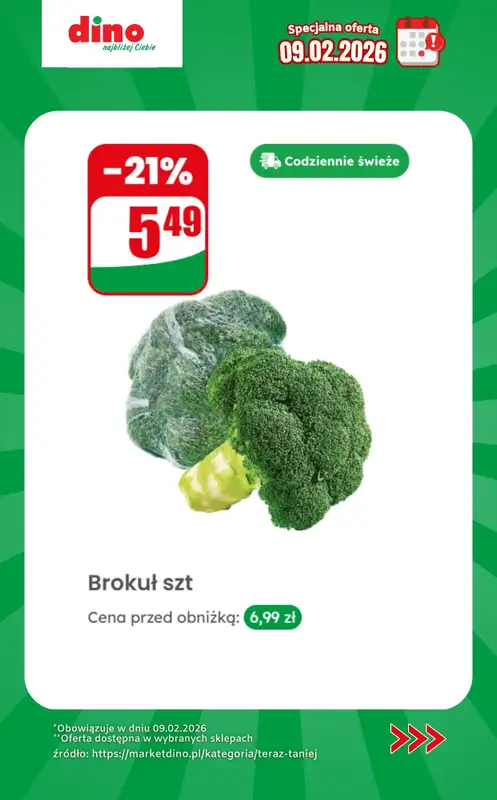 Dino - gazetka promocyjna Specjalna oferta na 09.02.2026 - promocje spoza gazetki od poniedziałku 09.02 do poniedziałku 09.02 - strona 2