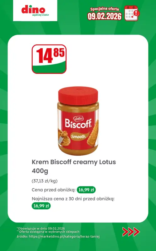 Dino - gazetka promocyjna Specjalna oferta na 09.02.2026 - promocje spoza gazetki od poniedziałku 09.02 do poniedziałku 09.02 - strona 5