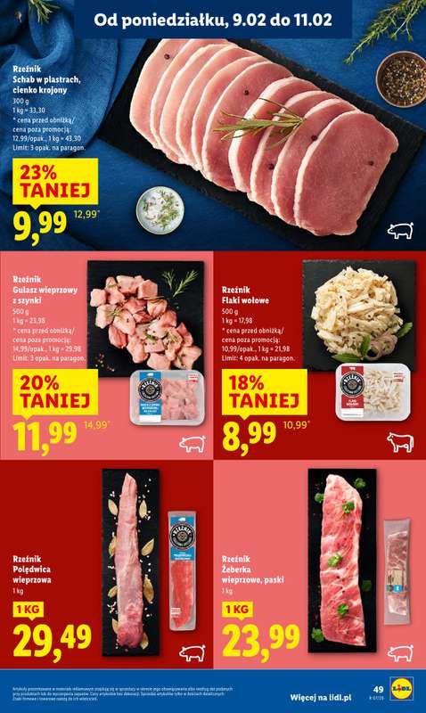 Lidl - gazetka promocyjna Oferta od poniedziałku od poniedziałku 09.02 do środy 11.02 - strona 49