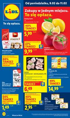 Lidl - gazetka promocyjna Oferta od poniedziałku od poniedziałku 09.02 do środy 11.02