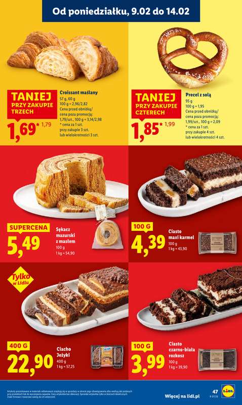 Lidl - gazetka promocyjna Oferta od poniedziałku od poniedziałku 09.02 do środy 11.02 - strona 47