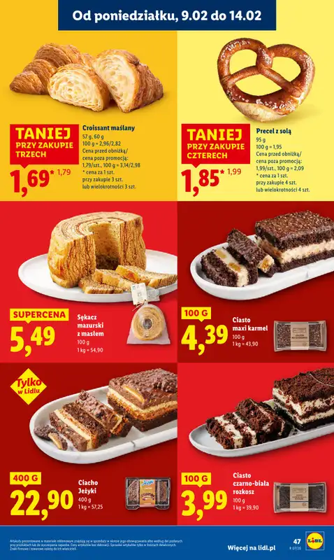 Lidl - gazetka promocyjna Oferta od poniedziałku od poniedziałku 09.02 do środy 11.02 - strona 47