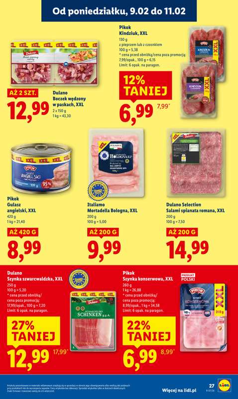 Lidl - gazetka promocyjna Oferta od poniedziałku od poniedziałku 09.02 do środy 11.02 - strona 27