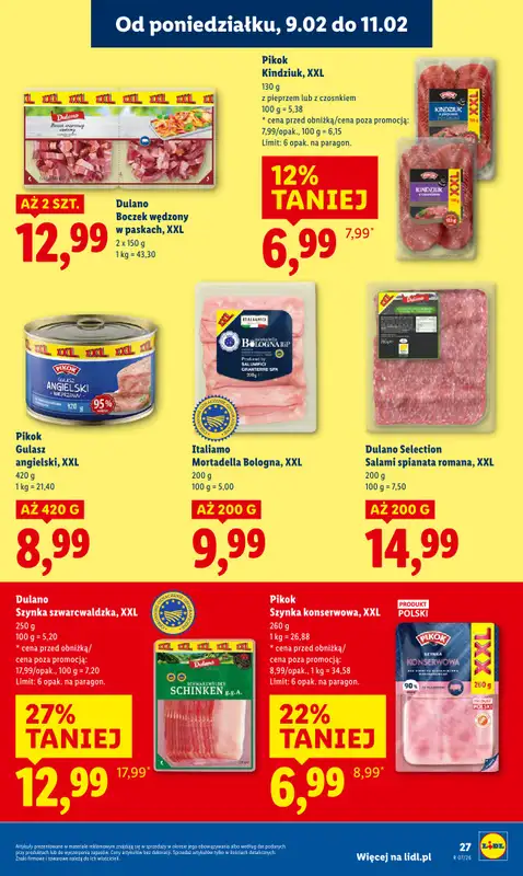 Lidl - gazetka promocyjna Oferta od poniedziałku od poniedziałku 09.02 do środy 11.02 - strona 27