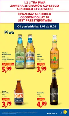 Lidl - gazetka promocyjna Oferta od poniedziałku od poniedziałku 09.02 do środy 11.02 - strona 55