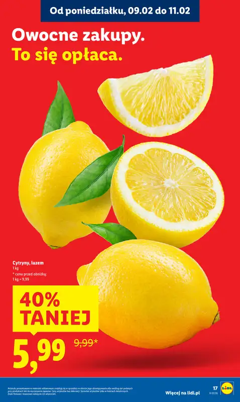 Lidl - gazetka promocyjna Oferta od poniedziałku od poniedziałku 09.02 do środy 11.02 - strona 17