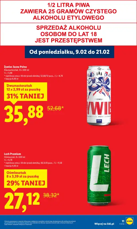 Lidl - gazetka promocyjna Oferta od poniedziałku od poniedziałku 09.02 do środy 11.02 - strona 11