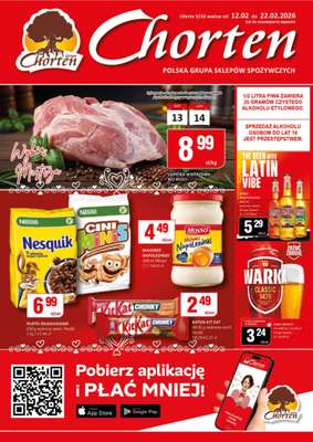 Chorten - gazetka promocyjna Gazetka Mazowsze Market od czwartku 12.02 do niedzieli 22.02