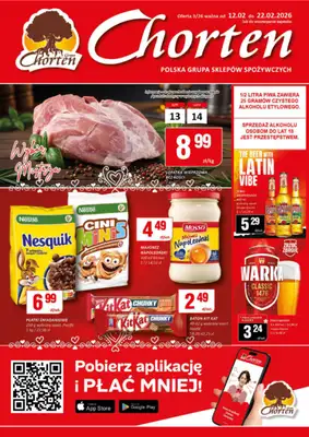 Chorten - gazetka promocyjna Gazetka Mazowsze Market od czwartku 12.02 do niedzieli 22.02