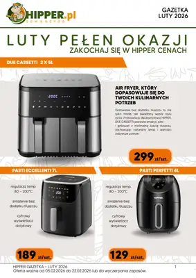 HIPPER.pl - gazetka promocyjna Gazetka od poniedziałku 09.02 do niedzieli 22.02