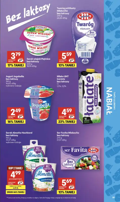 Delikatesy Centrum - gazetka promocyjna Gazetka  do środy 18.02 - strona 19