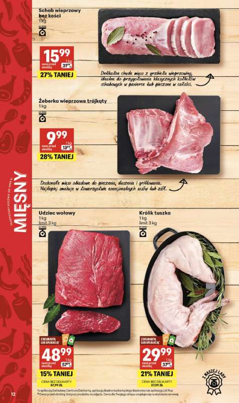 Delikatesy Centrum - gazetka promocyjna Gazetka  do środy 18.02 - strona 12