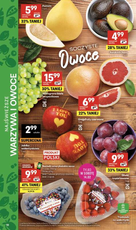Delikatesy Centrum - gazetka promocyjna Gazetka  do środy 18.02 - strona 10