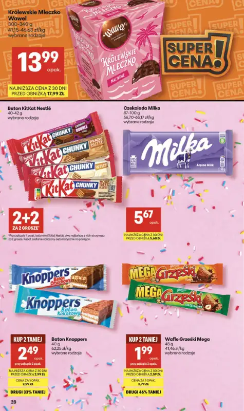 Delikatesy Centrum - gazetka promocyjna Gazetka  do środy 18.02 - strona 28