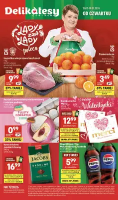 Delikatesy Centrum - gazetka promocyjna Gazetka  do środy 18.02