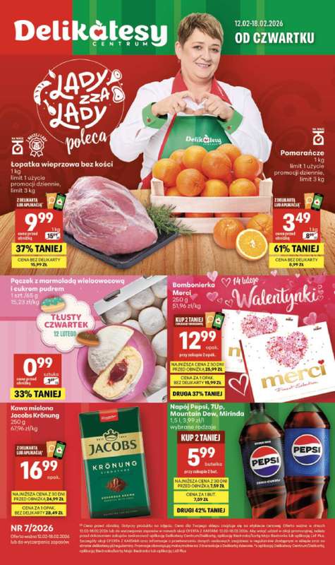 Delikatesy Centrum - gazetka promocyjna Gazetka  do środy 18.02