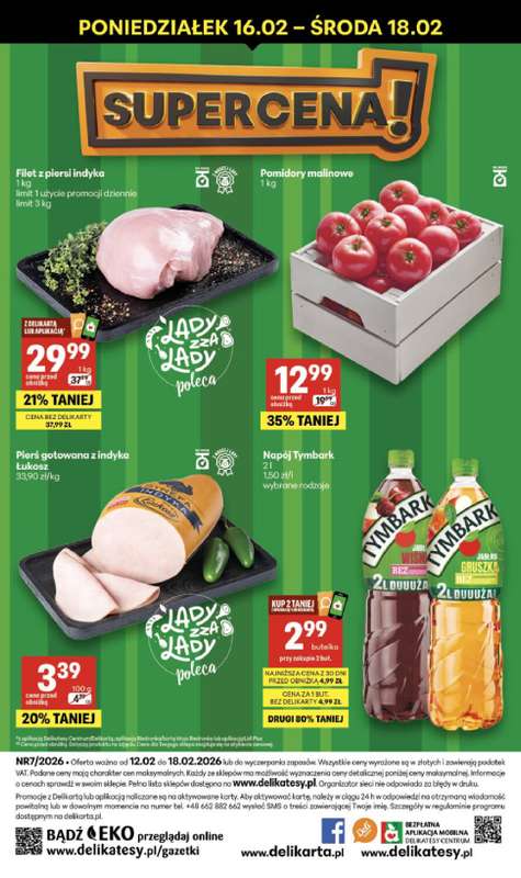 Delikatesy Centrum - gazetka promocyjna Gazetka  do środy 18.02 - strona 40